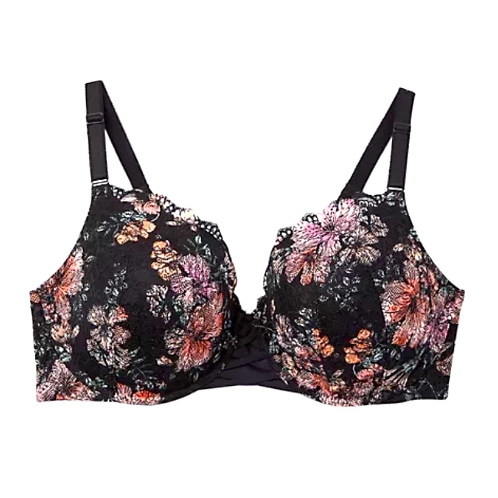 Torrid Floral Lace Back-Smoothing Bra, Sizes 46C & 44D! NWT!